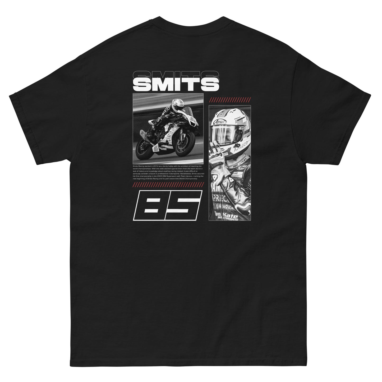 85MITS Special Edition T-Shirt in black, Twan Smits Racing limited drop