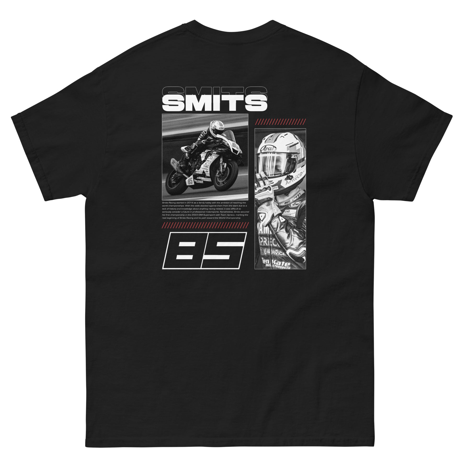 85MITS Special Edition T-Shirt in black, Twan Smits Racing limited drop